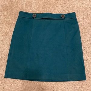 LOFT green skirt